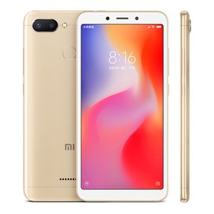 Redmi Original Xiaomi 6 4G LTE Cell 3GB RAM 32GB ROM HELIO P22 OCTA CORE 5,45 tum Helskärm 12MP Fingeravtryck ID Smart mobiltelefon