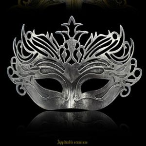 Vintage Princess Mask Gold/Sliver Half Face PVC Masquerade Venetian Masks Halloween för Cosplay Masquerade Night Club Show