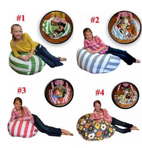 Wholesale toy baby buggy for sale - Group buy 4 Colors cm Storage Bean Bags Beanbag Chair Kids Bedroom Stuffed Animal Dolls Organizer Plush Toys Buggy Bags Baby Play Mat