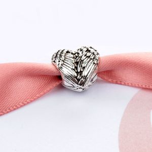 Alloy Metal Wing Beads Charms Passar Pandora DIY smycken Europeiska armband Armband Kvinnor Flickor Presenter B012