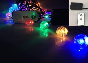 Nuovi buoni LED da 6,5 m 30 LED Batteria a bolla con telecomando USB 8 funzioni stringhe