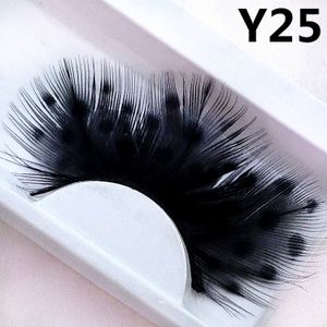 Colorful False Eyelashes Fake Lashes for Stage Festival Lashes 1 Pair Long Thick Hair Handmade Beauty Tools