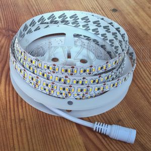 5M 3014 LED Flexible Strip Light Tape Rope Ribbon String 204LEDs/m Non Waterproof 12V with DC Connector for Cabinet Kitchen Celling Lighting