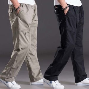 Moda Hip Hop Cargo Spodnie Mężczyźni Dorywczo Luźne Worki Lekkie Spodnie Bawełniane Proste Track Spodnie Harem Spodnie Mężczyźni Ubrania