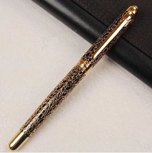 2018 Wirbt-geprägte klassische populären Füllfederhalter Gravur Silber / Gold Chinese Pen für Schule Büromaterial im Angebot