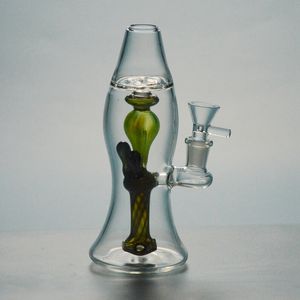 Partihandel UPS glas bongs intern återvinning Bong Lava lampa DAB oljeplattor raka rörvattenrör med 14mm kvinnlig skål XL-LX3