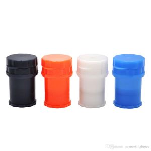 HORNET Hard Plastic Tabak Kruid Crusher Herbal Spice Slijpmachines 4 Lagen Kruid Miller Met Pollen Catcher Kan Tabak Opslag Case