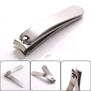 Duża stal nierdzewna stalowa do maszynki do strzyżenia paznokci Profesjonalny manicure Trymer Wysokiej Jakości Toe Nail Clipper z Clip Catcher