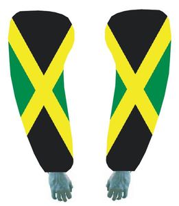 Jamaica flag sleeve new order logo mountain bike cycling arm warmers basketball arm sleeve manguito bike accessories uv arm protection