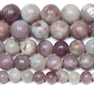 8mm natursten violett lila jaspers pärlor i lös 15 