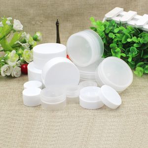 3 5 10 20 30ML Empty Refillable Plastic Cream Lotion Travel Packing Vial Bottles Pot Jars with PP Liner Makeup Mask Storage Holder Container