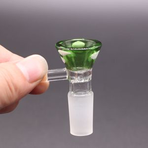 Funnel Bowl For Glass Bong Pipes Hookahs 5mm Thick Slides Smoking Color Piece Heady Oil Rigs Pieces 14mm 18mm Slide Dab