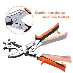 Best Leather Hole Punch Set for Belts Watch Bands Straps Dog Collars Saddles Shoes Fabric DIY Home or Craft Projects