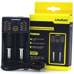 LiitoKala Lii-202 18650 Akku-Ladegerät für 26650 16340 RCR123 14500 LiFePO4 1,2 V Ni-MH Ni-Cd wiederaufladbare Batterie