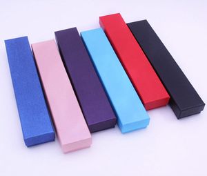 NEW Elegant SOLID COLORS 21.5*4*2.5cm Necklace Bracelet Display Storage Case Jewelry Gift Box packing case