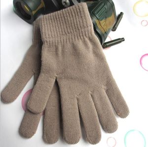 Hochwertige gestrickte Fingerhandschuhe für Männer, warme Herren- und Damen-Strick-Fahrradhandschuhe, Vollfinger-Stretch-Fäustlinge, Winter, verdickte magische Fleece-Handschuhe