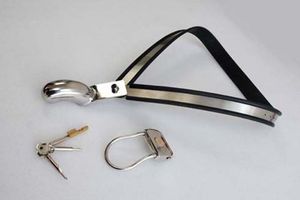 Dispositivi di castità NUOVO dispositivo per cintura di castità maschile in acciaio inossidabile regolabile da 25,6 