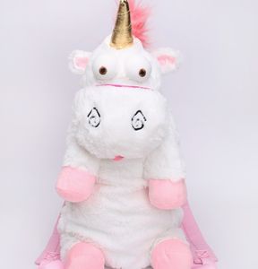 Yeni çocuk peluş çanta güzel peluş çanta unicorn sırt çantası karikatür hayvan omuz çantası kış