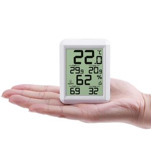 ingrosso Principale Digitale Termometro Umidità Temperatura-Stazione meteorologica Digital Igrometro Igrometro LED Display Misuratore di temperatura ad alta precisione Tester di monitor di umidità
