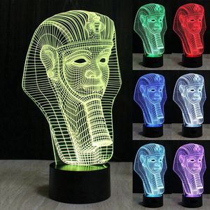 LED Pharaohs 이집트 Nachtlampe Nachtlicht Bett Tisch 램프 Licht Nachtleuchten # R42