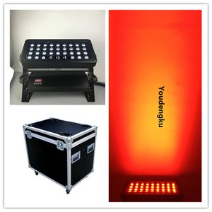 1 Stück mit Flightcase 36x10W LED RGBW 4IN1 Außengebäude-Wandfluter Mini kleines LED-wasserdichtes Stadtfarblicht