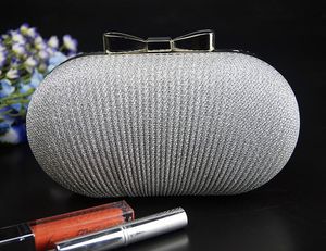 Wholesale- Kiss Karen Wrinkle Bow Tie Design Trendy Women's Clutches Evening Bags Women Party Clutch Bag Club Elegant Lady Minaudiere