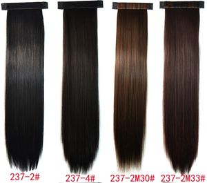10 COLORS 22inch women's synthetic hair ponytails extensions staright hair pieces clip-in pony