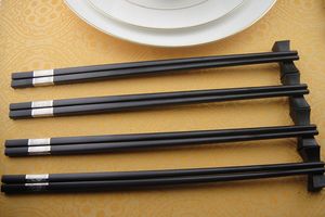 Chinese Black Color Chopstick Rest Traditional Irregular Pillow Shaped Chopsticks Holder Hotel Restaurant Kitchen Mating Tableware lin3907