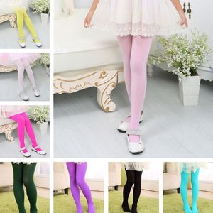 New baby girls velvet pantyhose girls kids dance stockings children ballet tights girls velvet candy color leggings T6G007