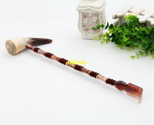 20st / mycket multifunktion naturlig ox horn tillbaka skrapa scratcher hälsor massage hammare massager björn klo itch backscher