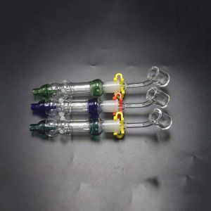 CSYC NC015 Smoking kit 10mm 14mm Mini glass Filter pipe With Quartz Banger Nail plastic clip