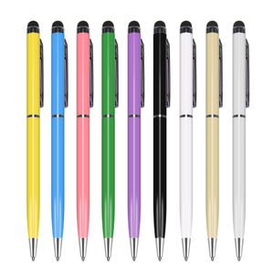 High quality 2 in 1 ball point Stylus Touch Pen for Ipad Itouch Iphone 6 5 for Cellphone Mobile Tablet PC 500pcs/lot