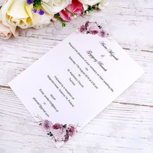 Vente en gros Personal Design Personnalisez Make toute feuille de style intérieur pour la fête de mariage Cartes d'invitation (
