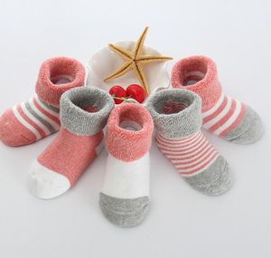Wholesale toddler cotton socks resale online - newborn winter cotton socks winter warm thick sock baby short socks for years kids infant toddler sock