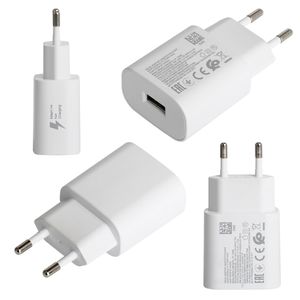 Schnellladegerät-Reiseadapter für Samsung Galaxy S7 S8 S9 Note 8 Adaptive EU 1-Port USB-Ladegerät-Adapter 9V 1,67A/5V 2A Wandreise 50 teile/los