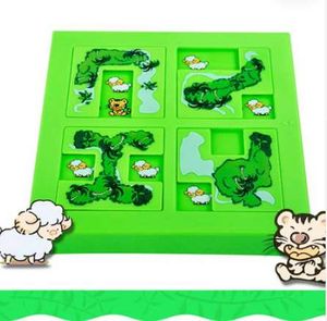 Quality New Kids Animal Maze Puzzle IQ Mind Logic Brain Teaser Puzzles Game Toys For Children