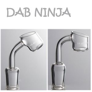 Grubość kwarcowa banger caks palenie akcesoria dab ninja logo 45/90 stopnia 19 mm 14 mm 10 mm męskie/żeńskie wypolerowane szklane szklane platformy bong dab