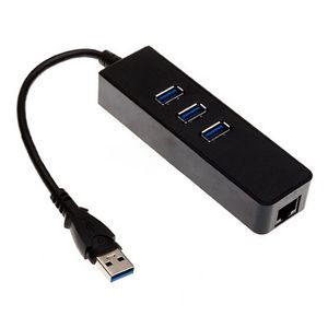 Convertidores USB Ethernet al por mayor-3 puertos USB HUB USB a RJ45 Converter Gigabit Ethernet Cable de red con cable LAN Adpater para PC Barco rápido de alta calidad