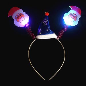 Electroplated light-emitting headband Christmas headbuckle Children's luminous Toys Field stand Hot Source Christmas antlers