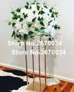 Neuer Stil Hochzeit mental Goldfarbe Blumenvase Säulenständer für Hochzeitsdekoration best0014