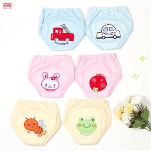 Pannolini per bambini riutilizzabili cartoni animati ricamati per bambini pantaloni lavabili in cotone per bambini biancheria intima pannolini per bambini pantaloni per l'apprendimento pantaloni da allenamento