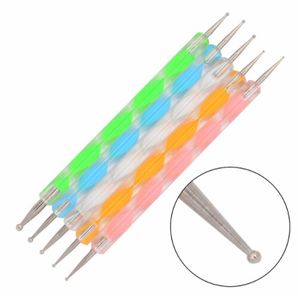 Moda 5 SZTUK / zestaw punktów Dot Pen Manicure Narzędzia Malowanie Pen Art 5 kolorów Dotting Tool