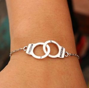 20pcs/lot Silver Chain Handcuffs Bracelets For Women Jewelry Charm Bracelets Bangles DIY Jewelry NEW