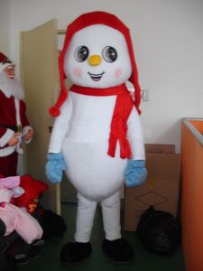 2018 Hot sale Hand-made Snowman Mascot Costume Fancy Party Dress Xmas and Halloween Supply Adult Size