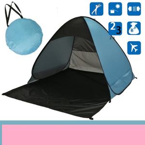Portable Quickly-Open Beach Tent Pop-up Tents Summer Sea Sun Shelters Garden Outdoor Camping BBQ Water-resistant shelter Hiking Traveling canopy