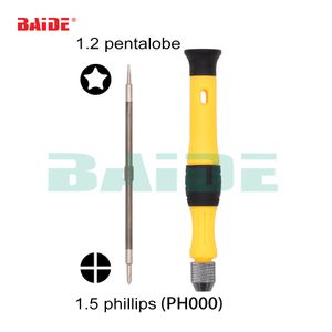 Duplo Chefe Novo 2 em 1 combinação chave de fenda 1,5 Phillips PH00 PH000 0.6Y 0,8 1,2 Pentalobe de fenda para iPad iPhone XS