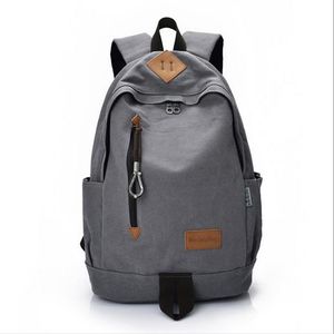 Brand Designer-New Unisex Men Canvas Backpacks Large School Bags For Teenagers Boys Girls Travel Laptop Backbag Rucksack Grey