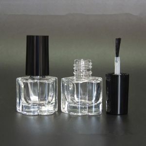 5 мл прозрачное стекло лак для ногтей бутылки макияж инструмент польский пустые косметические контейнеры ногтей стеклянная бутылка с кистью F1302