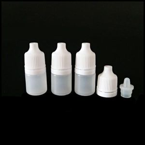 2ML زجاجات البلاستيك غير قابلة لإعادة الملء القابلة لإعادة الملء القابلة للضغط قطارة المحمولة العين قطرات حاويات مع غطاء المسمار والقابس