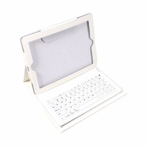 Freeshipping 2 in 1 USB Bluetooth Keyboard + Folding Leather Protective Case Stand PU Leather Case Cover For iPad 2 3 4